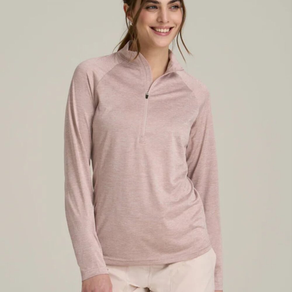 Long Sleeve Active Half-Zip Pullover Jacket for Tall Women